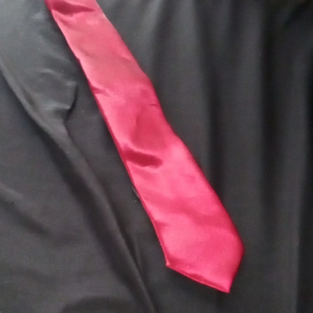 Red Silk Tie Modern Design Accessories